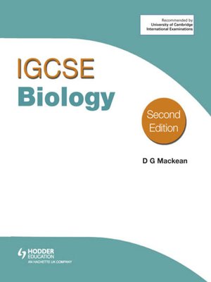 cover image of Cambridge IGCSE Biology + CD